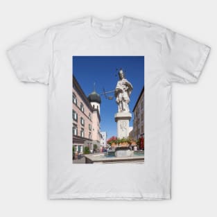 Max-Josefs-Platz, Rosenheim, Upper Bavaria, Bavaria, Germany, Europe T-Shirt